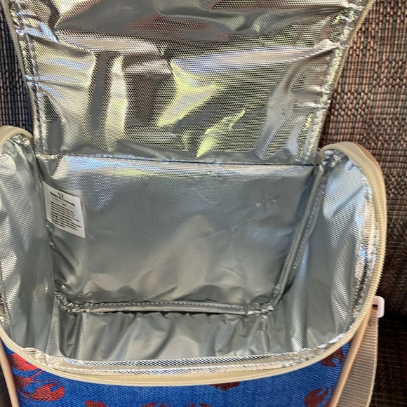 Lobster print cooler lunch tote NWT - Picture 4 of 7